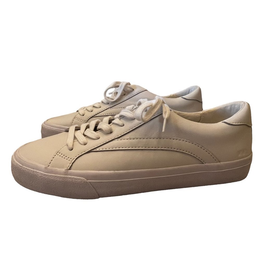 Always in style! New Madewell Unisex White Leather Sneakers Women Sz 9 &… - Picture 4 of 13